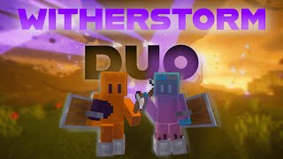 2 IDIOTS try defeating the WITHERSTORM | Minecraft | CrumbloYT