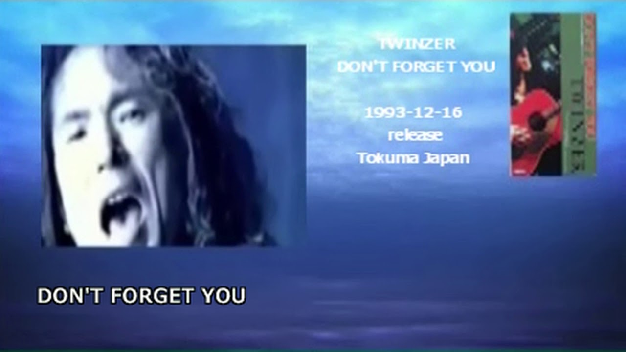 Twinzer Don T Forget You 歌詞付 Youtube