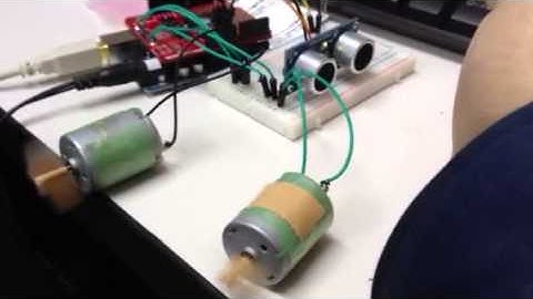超音波センサーでDCモーター制御