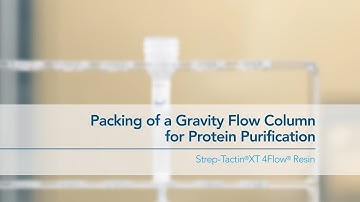 Packing of a Gravity Flow Column for Protein Purification