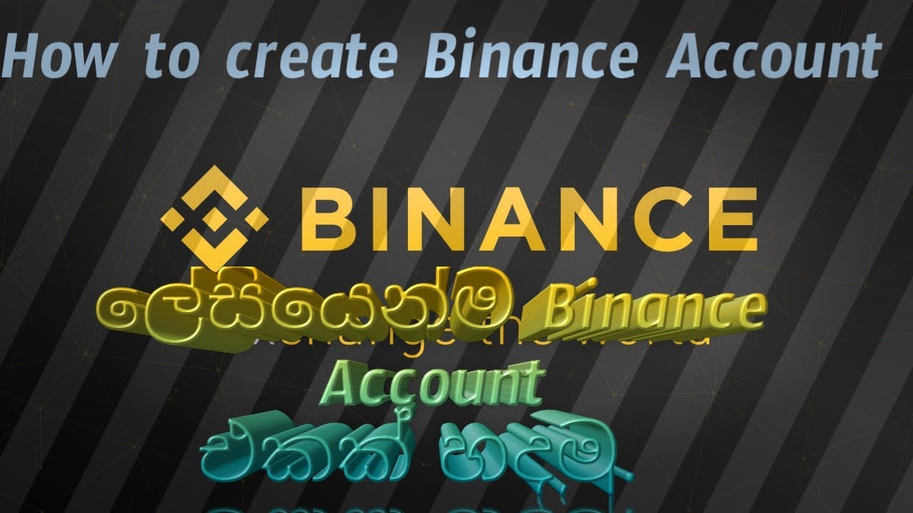 how to make account on binance