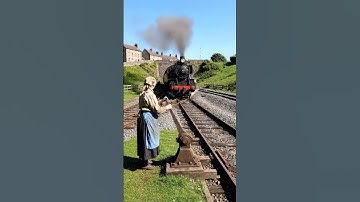 Vintage Railways: Manual Track Switcher at Work #train #railway #keretaapi #shorts