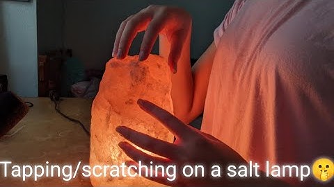 ASMR Tapping/scratching on a salt lamp no talking 🤫(very tingly)😴