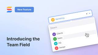 Field Type: Team