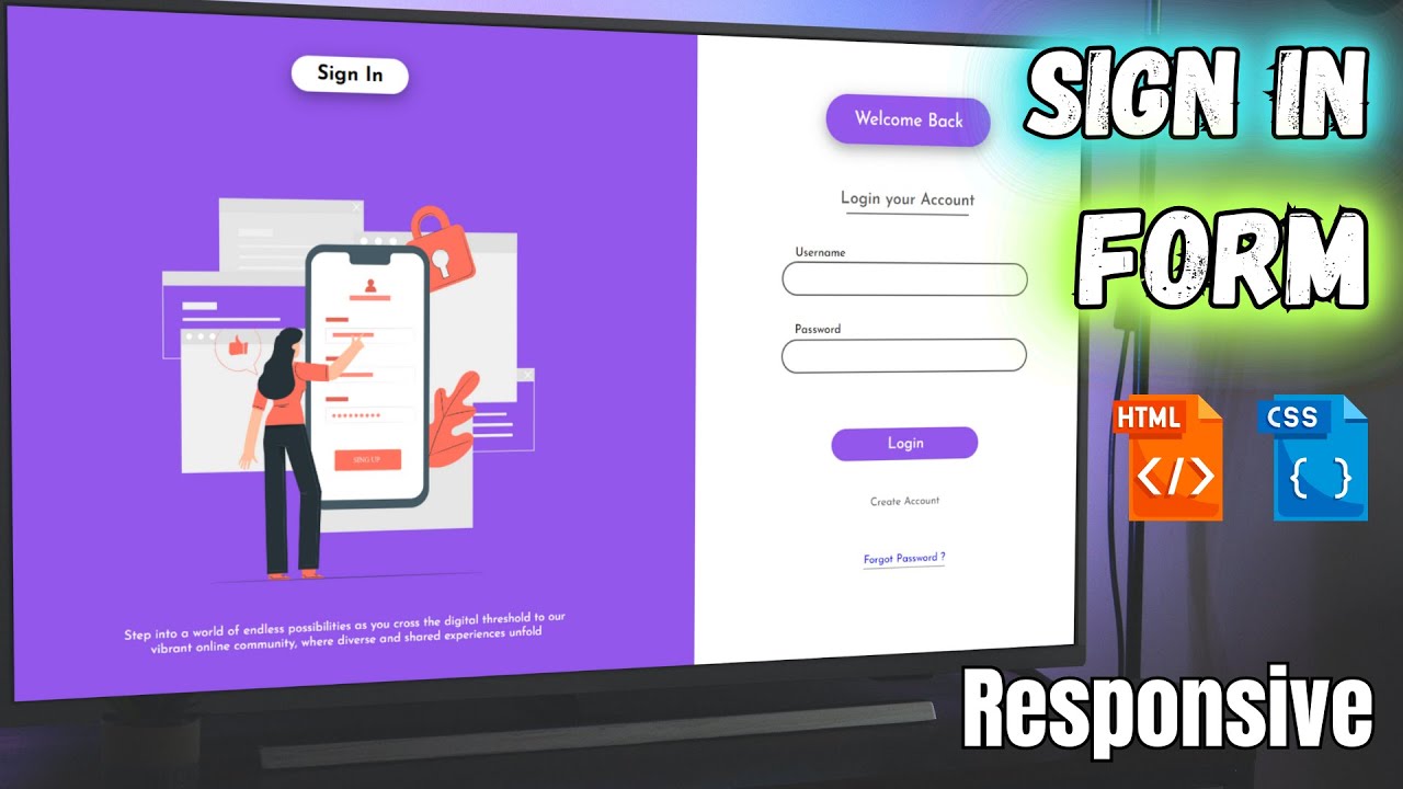 🔴How To Make Website Using HTML & CSS | Full Responsive Landing Page ...