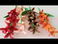 DIY  Paper stick Flowers I  Beautiful flowers  with Paper I Home Decor I Paper Craft I Our Sweet Mom