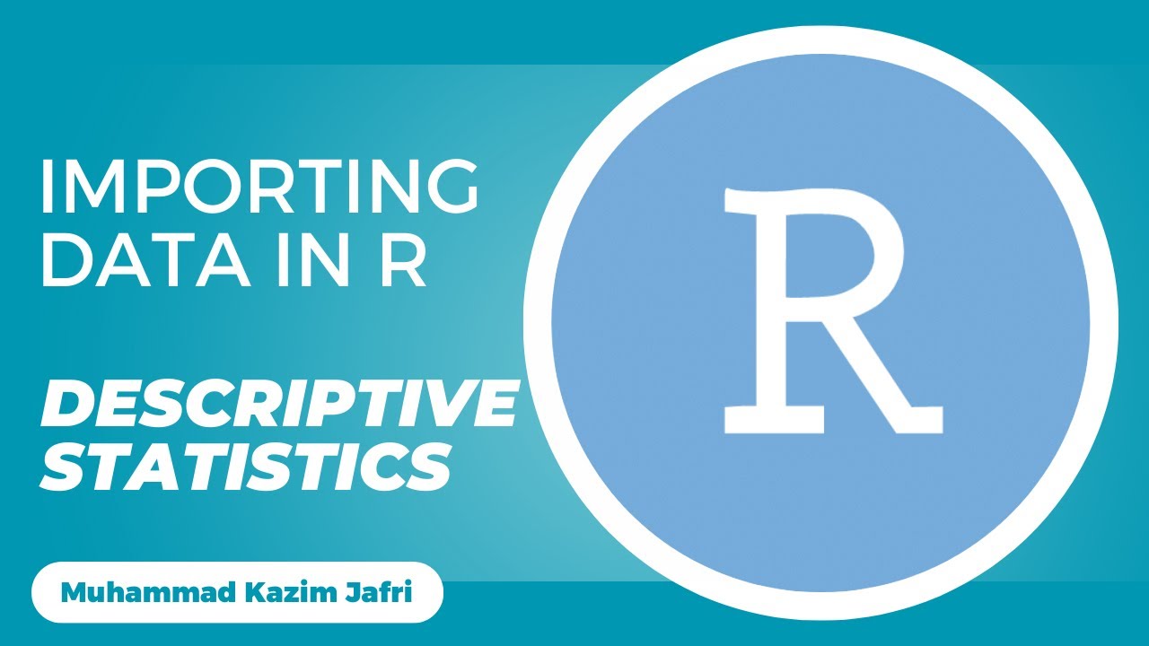 Import Data and Descriptive Statistics in R Studio | In Hindi & Urdu ...