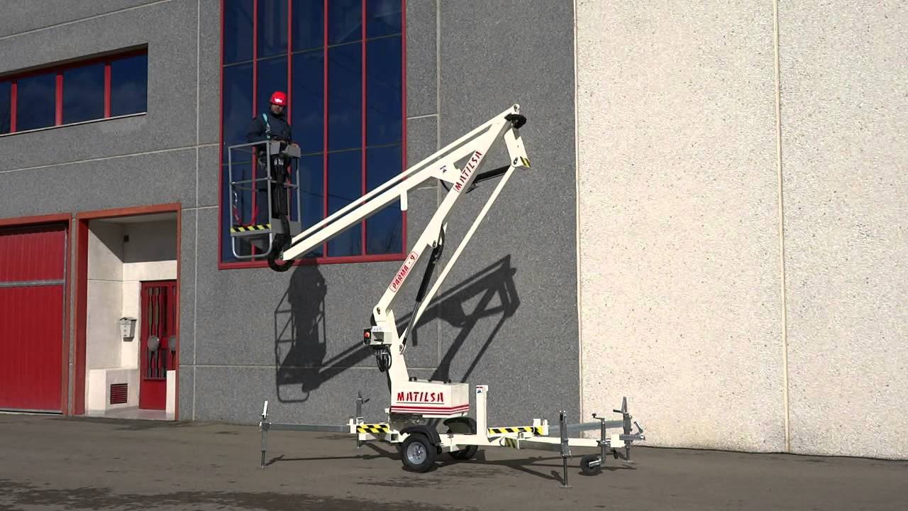 Plataforma elevadora remolcable Matilsa modelo Parma9
