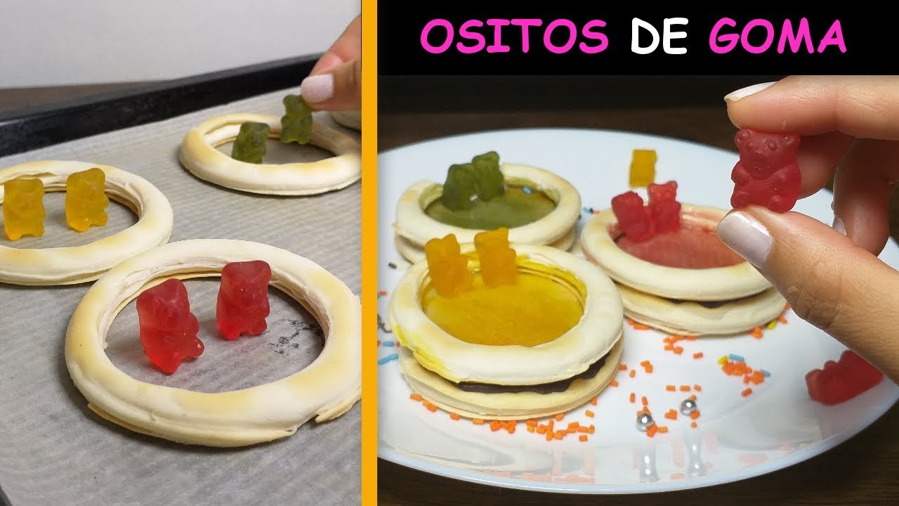 GALLETITAS CON OSITOS DE GOMA - RECETA DE 15 MINUTOS FÁCIL - YouTube