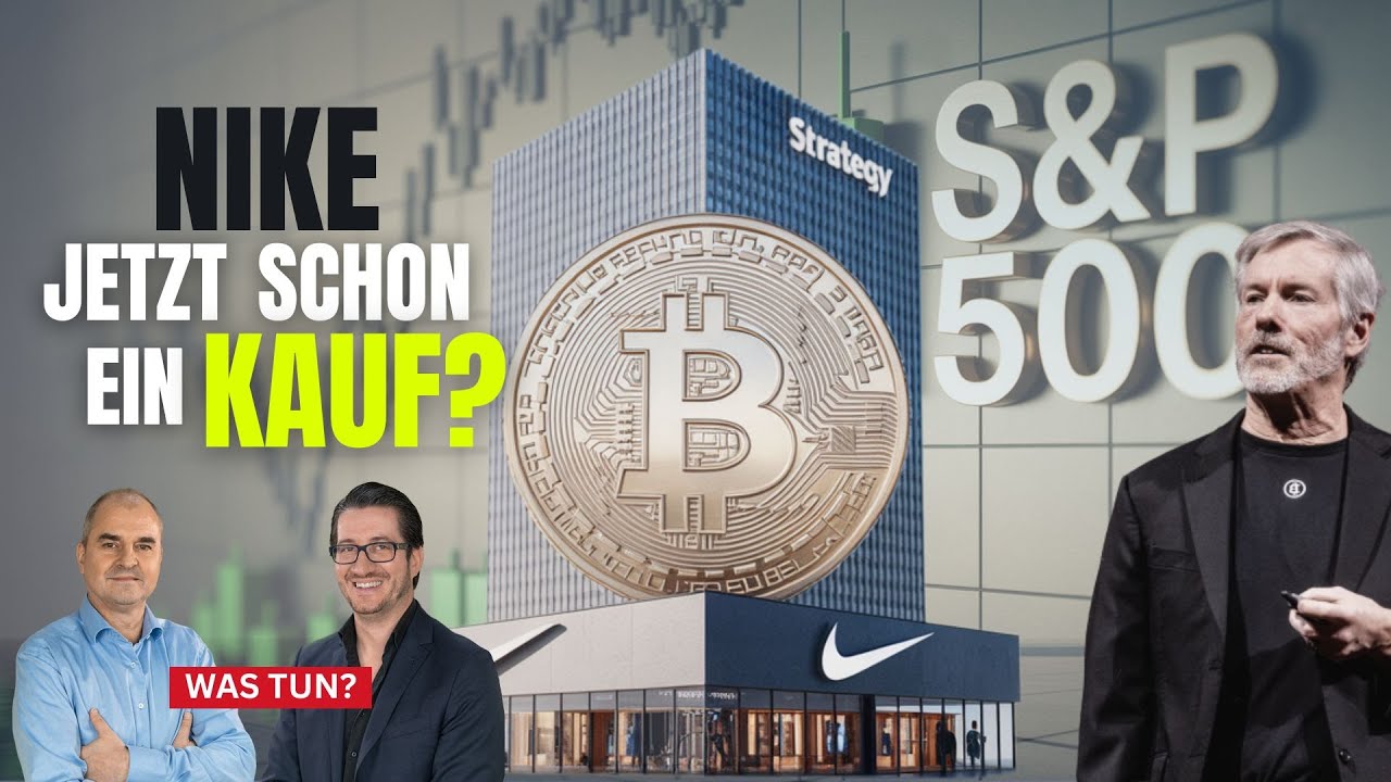 Strategy: Heute Aufnahme in den S&P500? Bitcoin | Nike | Robinhood | Gold |  Silber