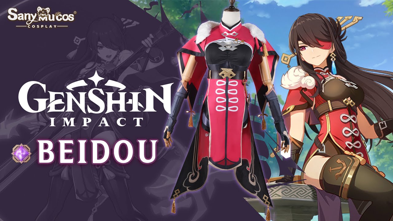 【SanyMuCos】Genshin Impact Beidou Cosplay Costume Plus Size Detail Show