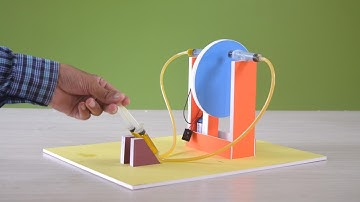 Make a hydraulic braking system for school science fair - introduction to Pascal