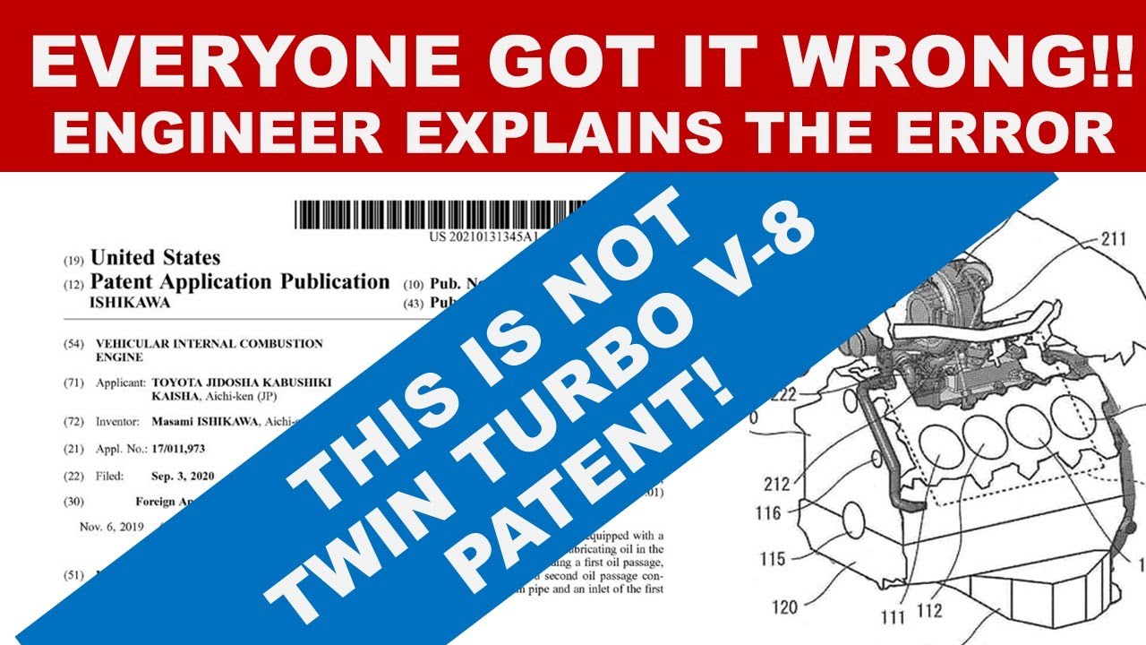 EVERYONE GOT THIS WRONG!! Engineer Explains Why This is NOT the Patent for a Twin Turbo V-8 Engine!