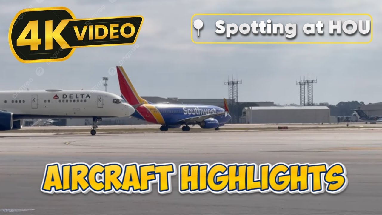 Southwest 737 MAX 8 Highlights | Special Liveries & Smooth Landing, Takeoff at Houston (HOU)