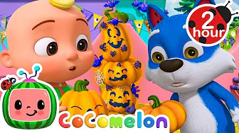 JJ's Little Halloween Pumpkins 🎃 CoComelon Animal Time Nursery Rhymes & Kids Songs | After School