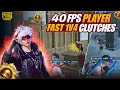 They Laughed at My FPS... Until This Happened 💀 | 40FPS 1v4 Clutch Madness 🔥