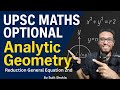 Lec 65: Reduction Of General Eqn 2nd Deg C-4| Analytic Geometry | UPSC Maths Optional Sujit Shukla