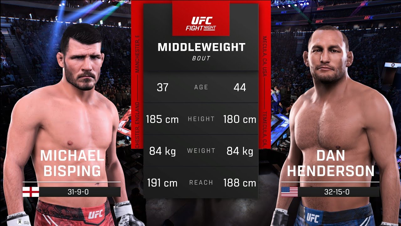 Micheal Bisping vs Dan Henderson | UFC FIGHT NIGHT 2025 | UFC 5 | PS5™️ Gameplay 4k60FPS
