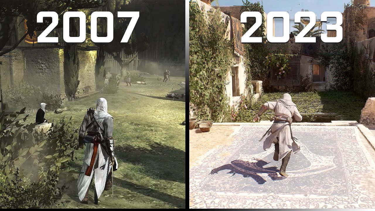 Evolution of Maps in Assassin's Creed Games (2007-2023) 