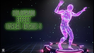 Advanced Hologram Material Effect in Unreal Engine 5