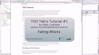 TDD Tetris in Java #1: Falling Blocks