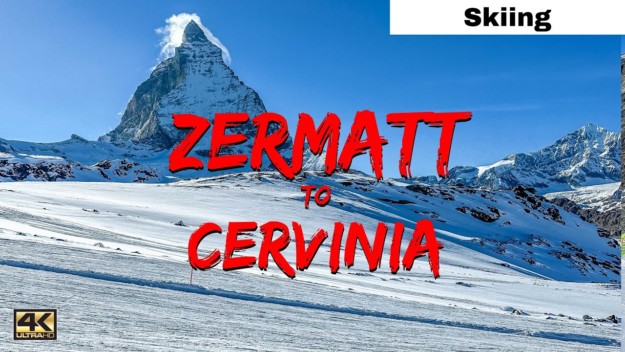 ZERMATT to CERVINIA | SKIING in Switzerland | Skiing from Switzerland to Italy | Matterhorn View