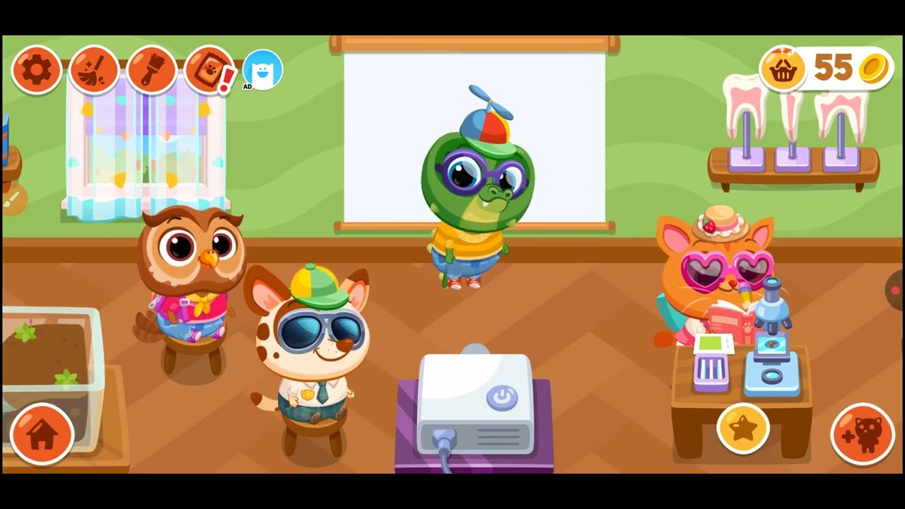 Bubbu School - O professor ficou nervoso 😡