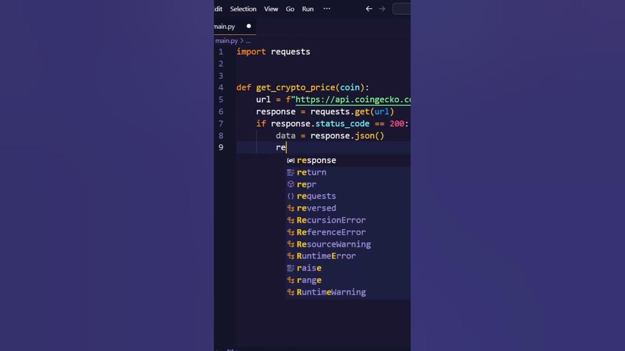 Crypto Price Tracker App In 15sec Using Python Python python crypto-price-tracker-app-in-15sec-using-python-python-python
