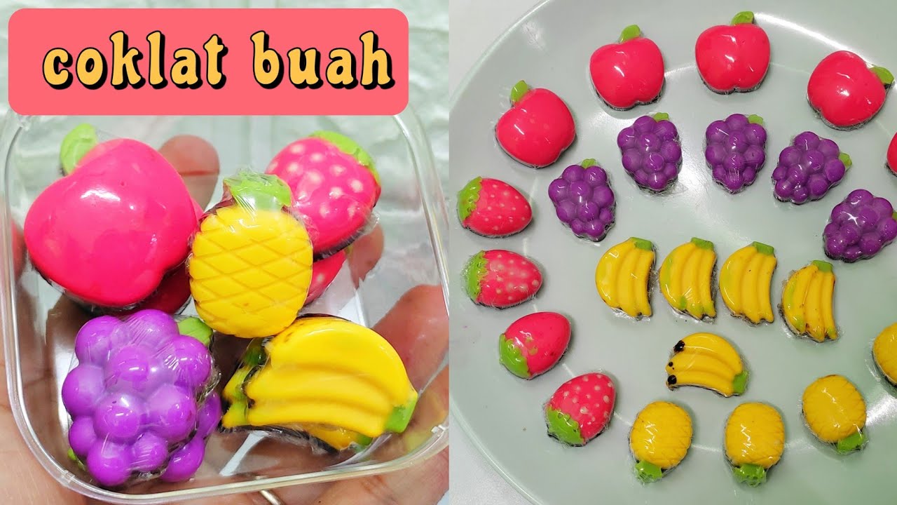 CARA MEMBUAT COKLAT KARAKTER BUAH
