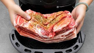 Easy Air Fryer Crispy Pork Belly! The Secret to Perfect Crackling Chefs Don’t Tell You!
