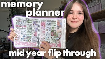 6 Month Flip Through! | My 2025 Memory Planner with Stickers