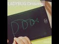 How to Draw a Ladybug After Writing letter D.#shorts #youtubeshorts #viralshorts