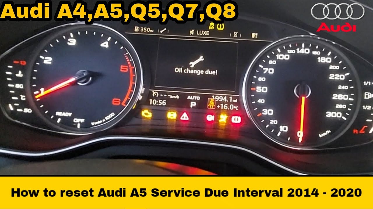 Inspection Due Audi A4