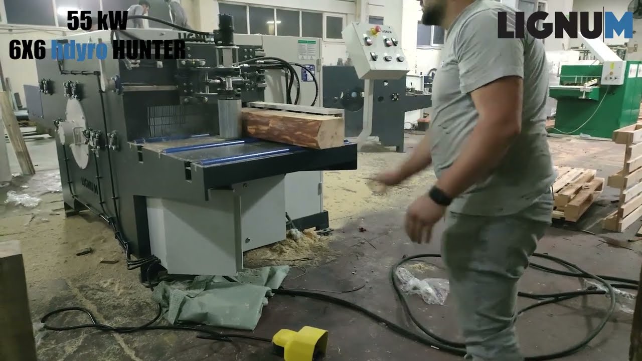 Lignum 8x8 hydro HUNTER | 55 kW Çoklu Yan Alma Makinesi | Multiple Side Cutting Machine