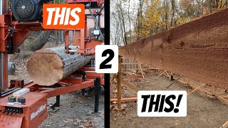 Woodmizer turns old utility pole into BEAUTIFUL barn beam! by Cairn Creek 1,917 views 6 months ago 8 minutes, 39 seconds