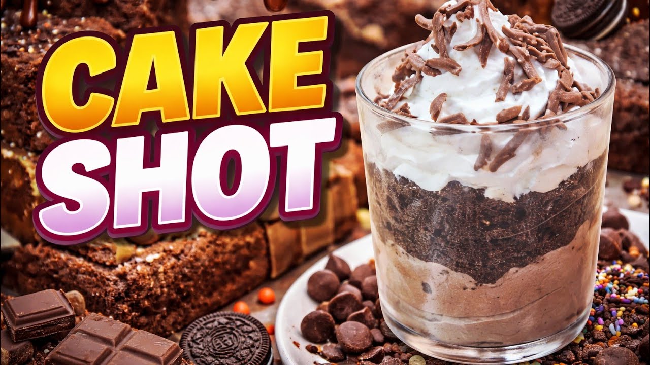 Cake Shot | Easy Chocolate Cake Shot Recipe | Creamy Dessert Cup | foodie and explore with sannu