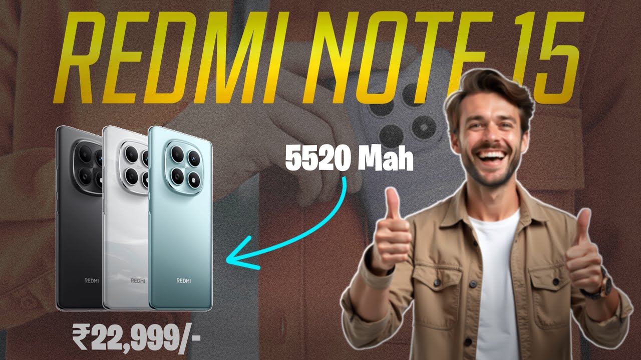 Redmi Note 15 5G 🔥 8GB RAM | 120Hz AMOLED | 108MP Camera 😱 Best Phone Under ₹20,000