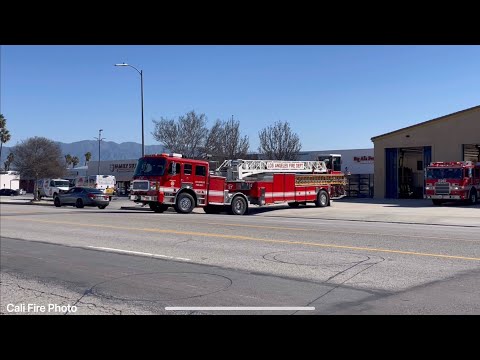 LAFD Light Force 87 Responding & Rescue 87 Transporting