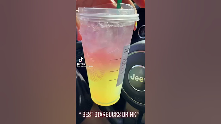 NEW SUNSET 🌅 REFRESHER DRINK AT STARBUCKS! •BEST DRINK EVER•