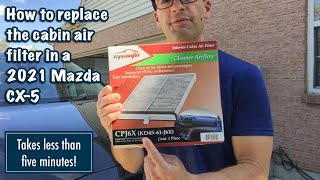 Match Highlights Dad Replaces Cabin Air Filter in 2021 Mazda CX-5