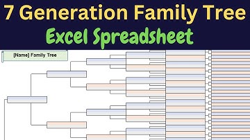 Create A 7 Generation Family Tree In Excel