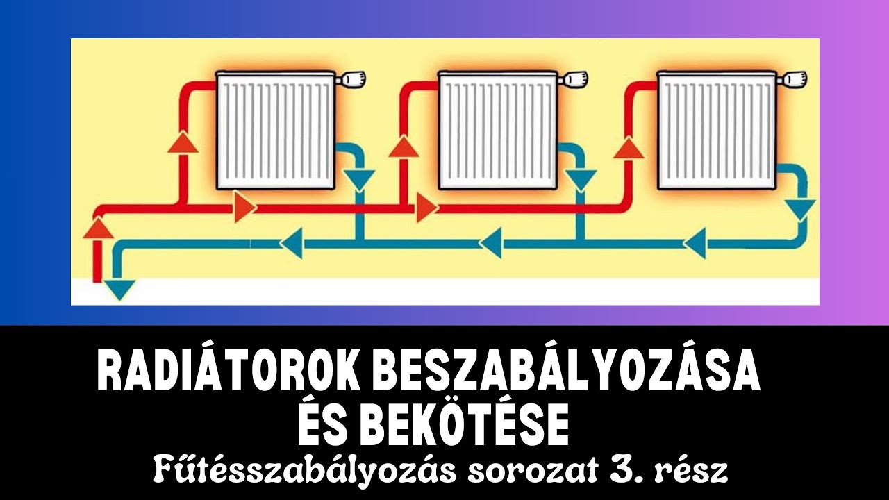 Radiátorok beszabályozása és bekötése (Fűtésszabályozás sorozat 3. rész)