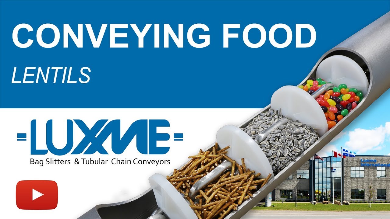 Conveying Food: Lentils - Food Tubular Drag Conveyors - Sanitary Conveying Systems - Food Processing