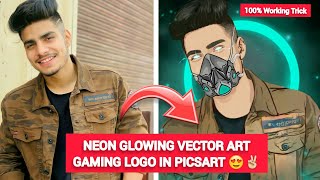 Neon Glowing Vector Art in Mobile - Neon glowing gaming logo - Neon glow photo editing - Neon logo screenshot 3