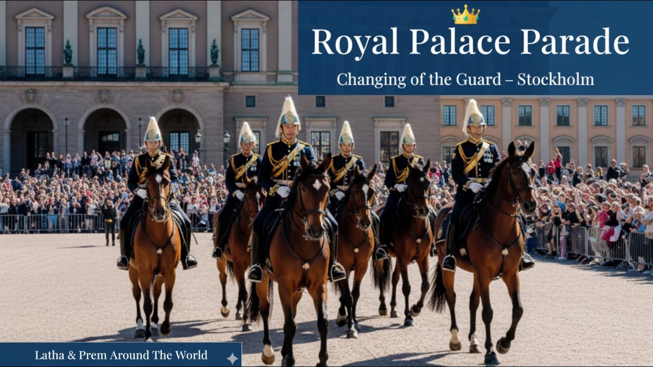 Changing of the Guard 👑 Royal Palace of Sweden | Stockholm Parade & Travel Vlog #travelvlog #travel