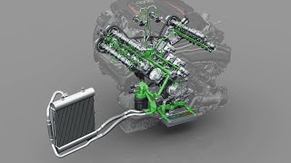AUDI 4.0l V8-TFSI RS7 Engine - Oil Circulation by DIGITALMEDIATECHNIK GMBH 1,698 views 5 months ago 1 minute, 16 seconds