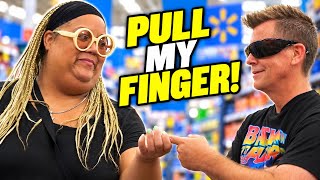 BLIND GUY Tells Strangers to “Pull My Finger!” - THE POOTER