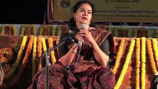 Dr. Sangeeta Shankar - On 22 Shrutis (Workshop at BHU)