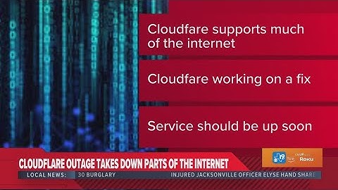 Cloudflare outage takes down parts of the Internet