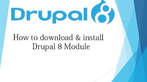 Drupal 8 Tutorial for Beginner Lesson-4: How to Install Drupal 8 Module - Hindi